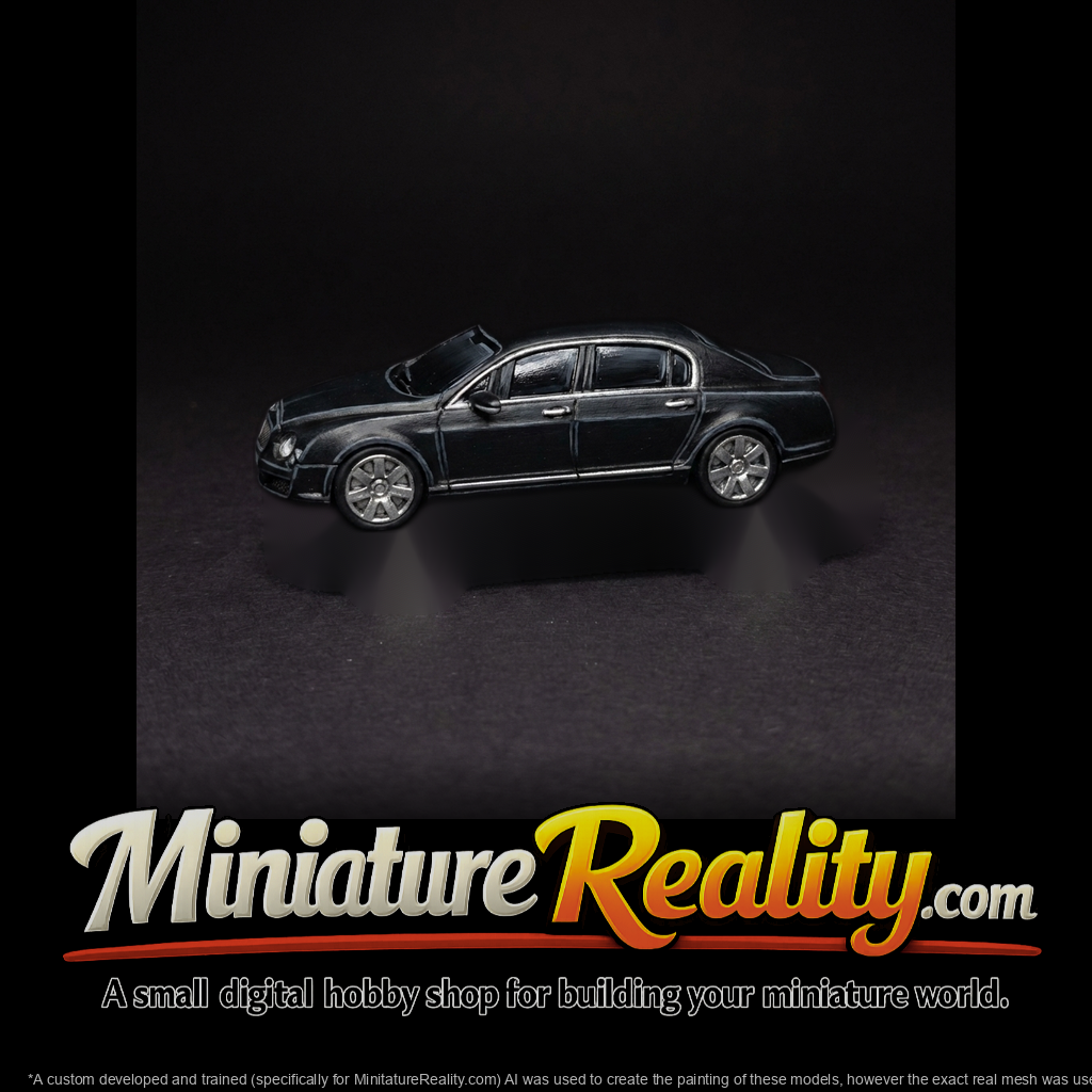 Bentley-Style Luxury Sedan for Dioramas