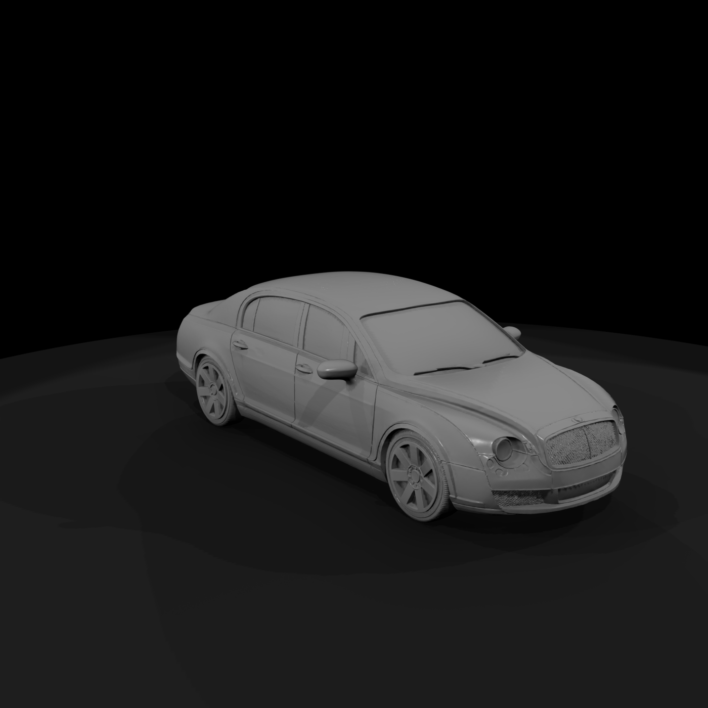Bentley-Style Luxury Sedan for Dioramas
