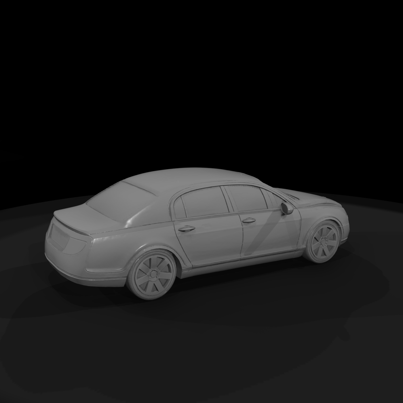 Bentley-Style Luxury Sedan for Dioramas