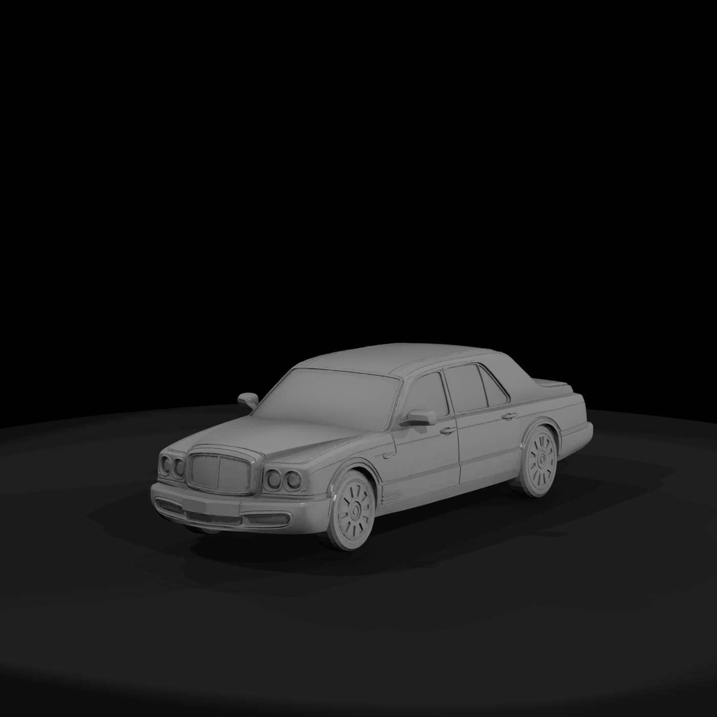 Bentley-style sedan model for HO 1:87 dioramas and layouts