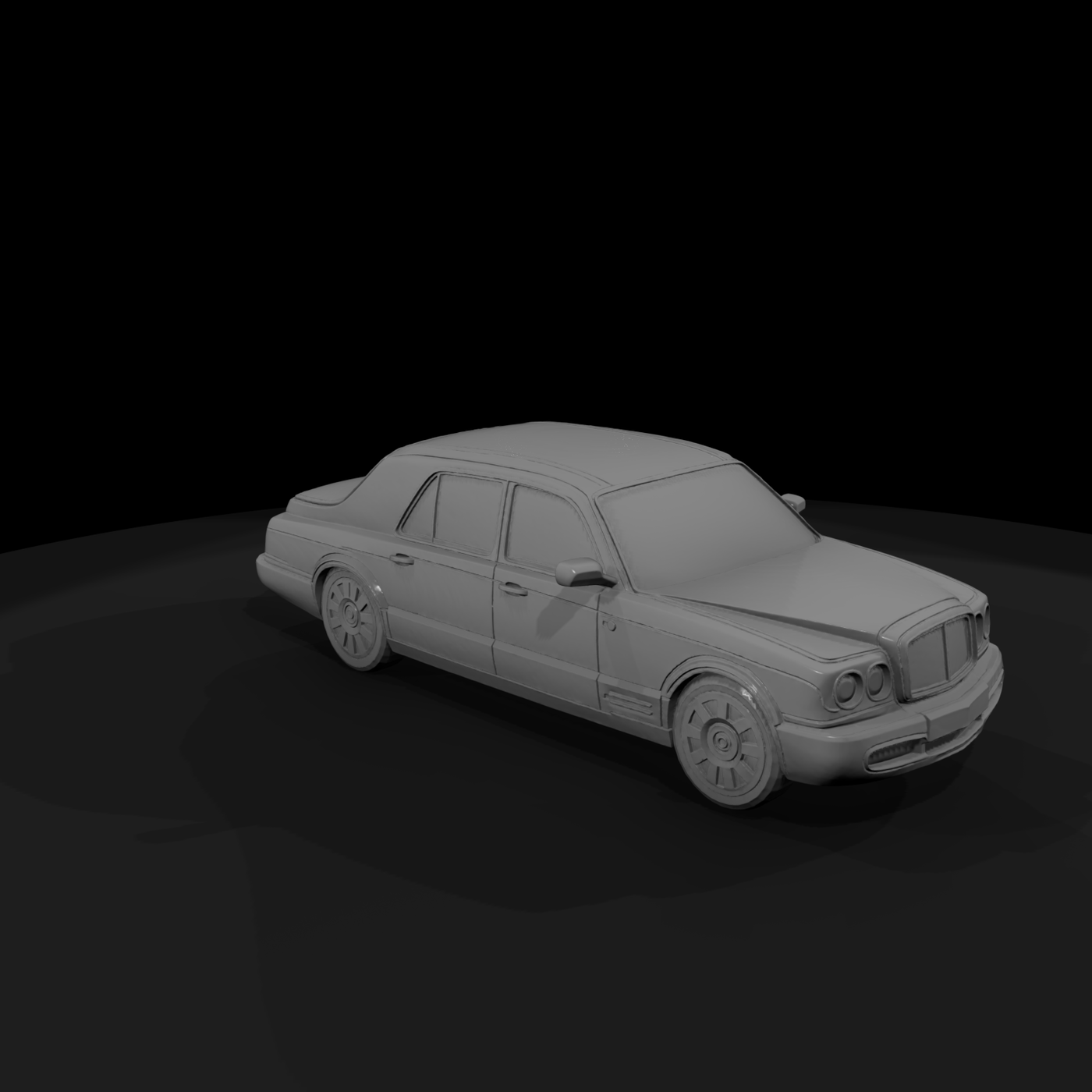 Bentley-style sedan model for HO 1:87 dioramas and layouts
