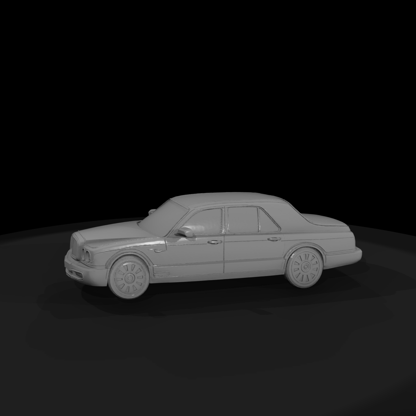 Bentley-style sedan model for HO 1:87 dioramas and layouts