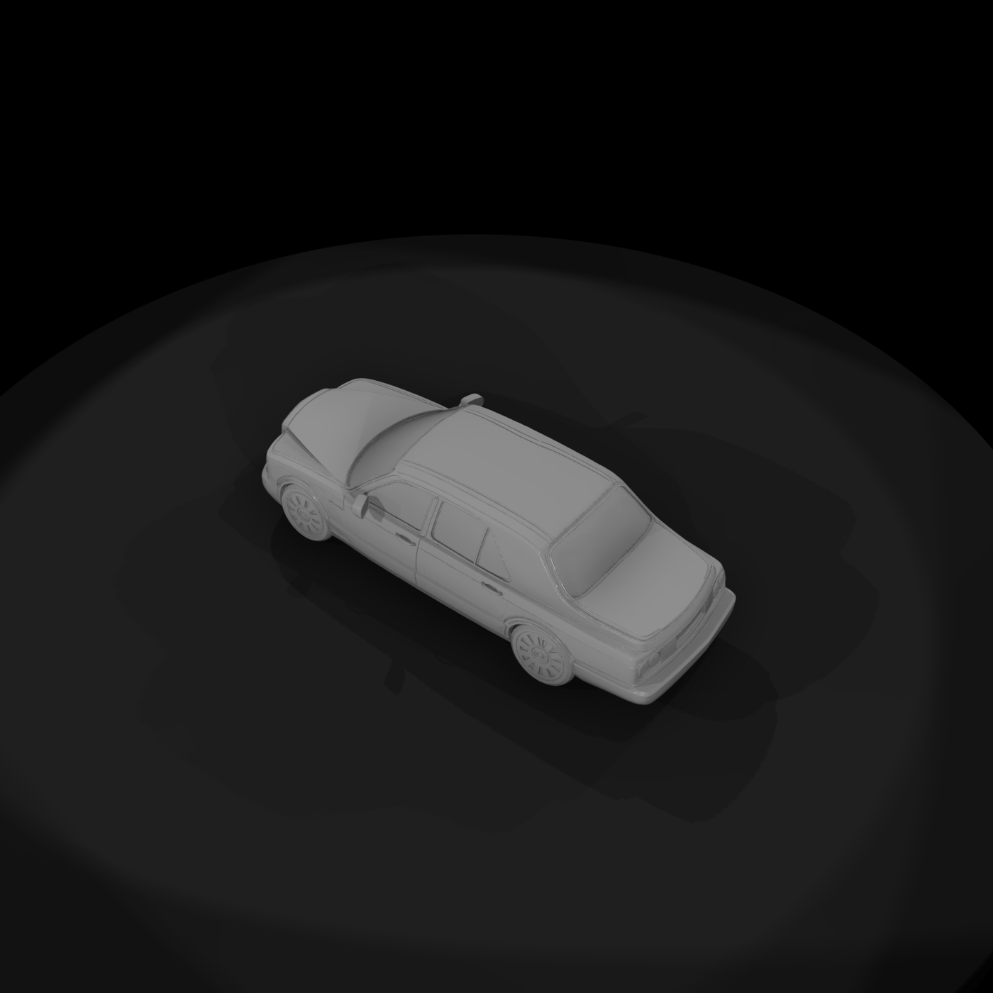 Bentley-style sedan model for HO 1:87 dioramas and layouts