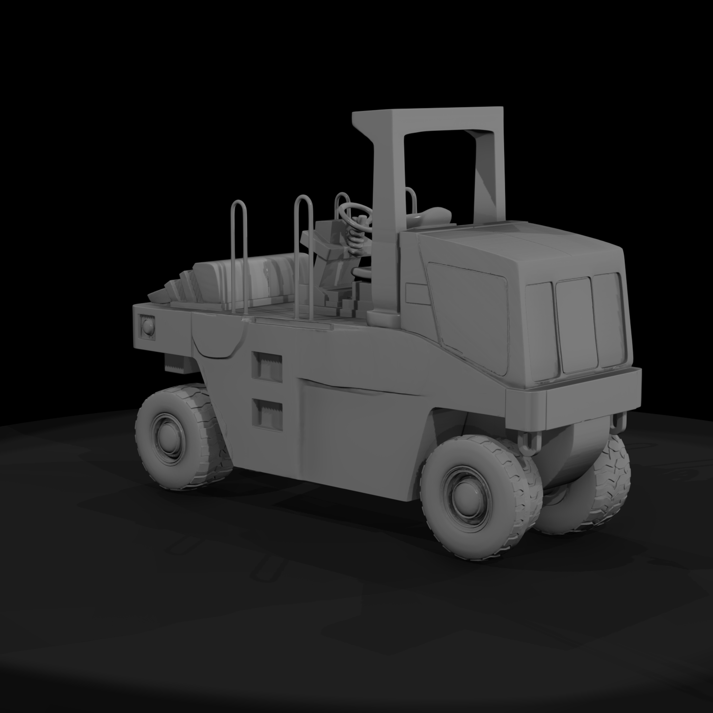 CAT PS150C Road Compactor — HO 1:87 Diorama Vehicle