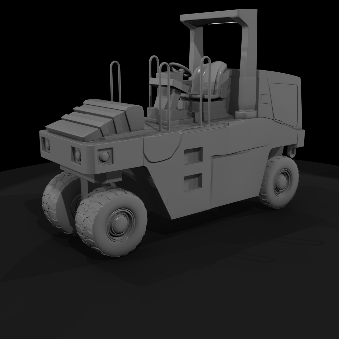 CAT PS150C Road Compactor — HO 1:87 Diorama Vehicle