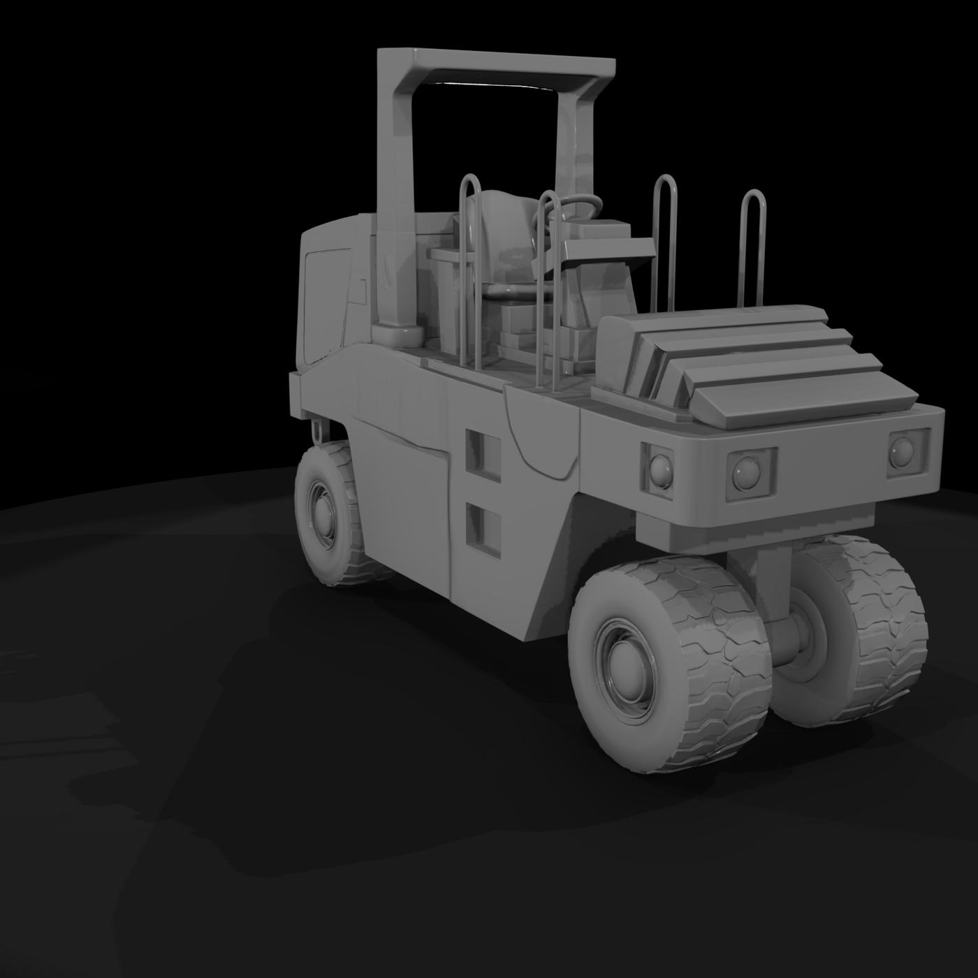 CAT PS150C Road Compactor — HO 1:87 Diorama Vehicle