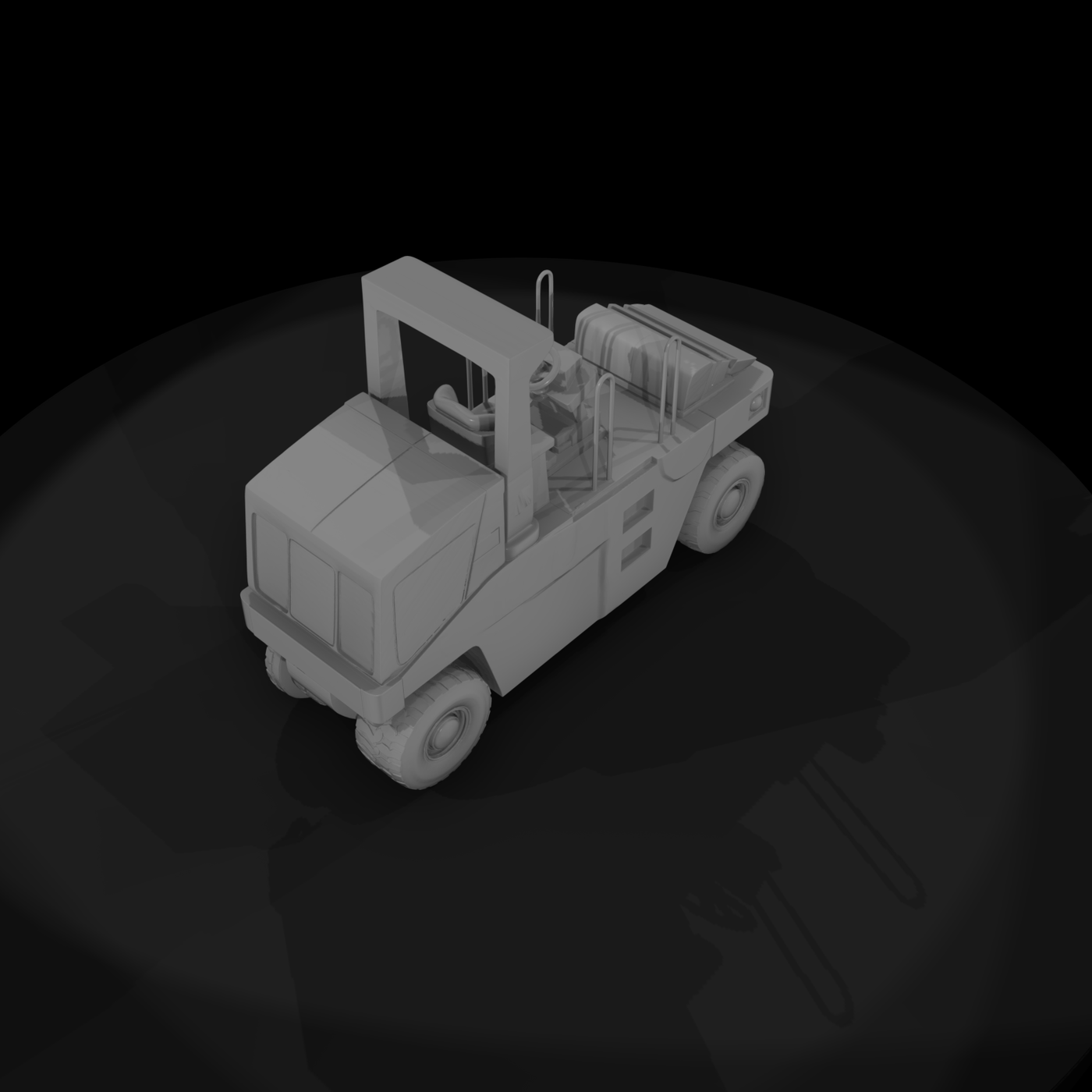 CAT PS150C Road Compactor — HO 1:87 Diorama Vehicle