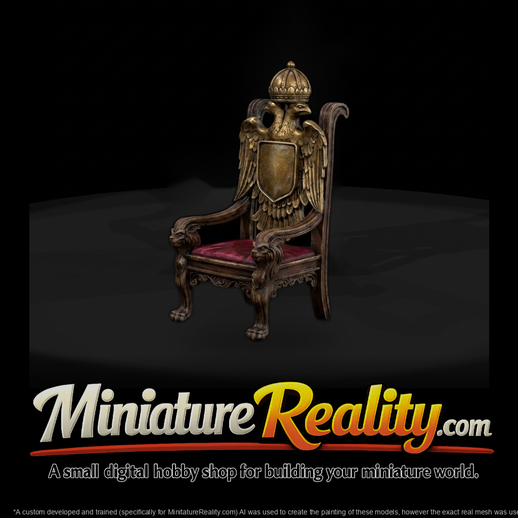 Carved Double-Headed Eagle Throne