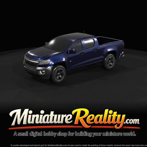 modern civilian mid-size pickup truck (unknown make/brand)