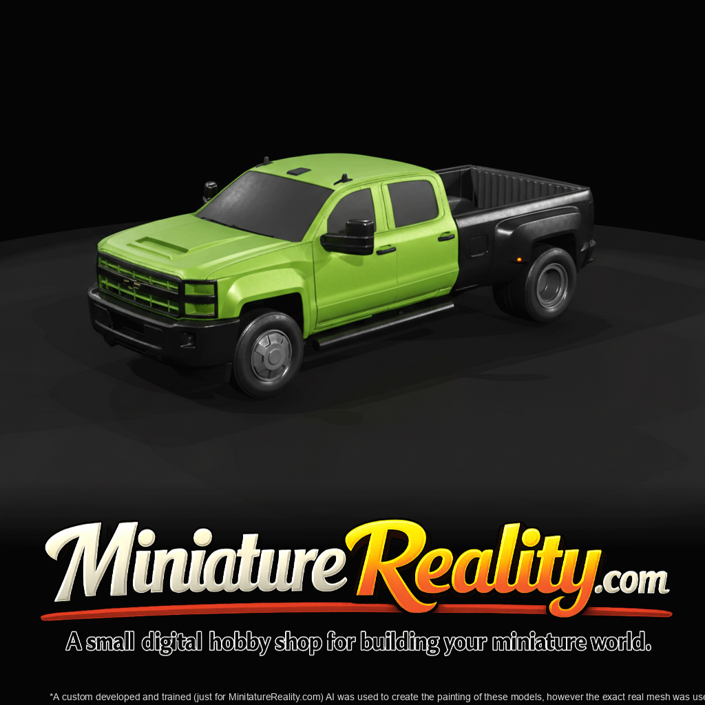 full-size American pickup truck (GM-style cues)