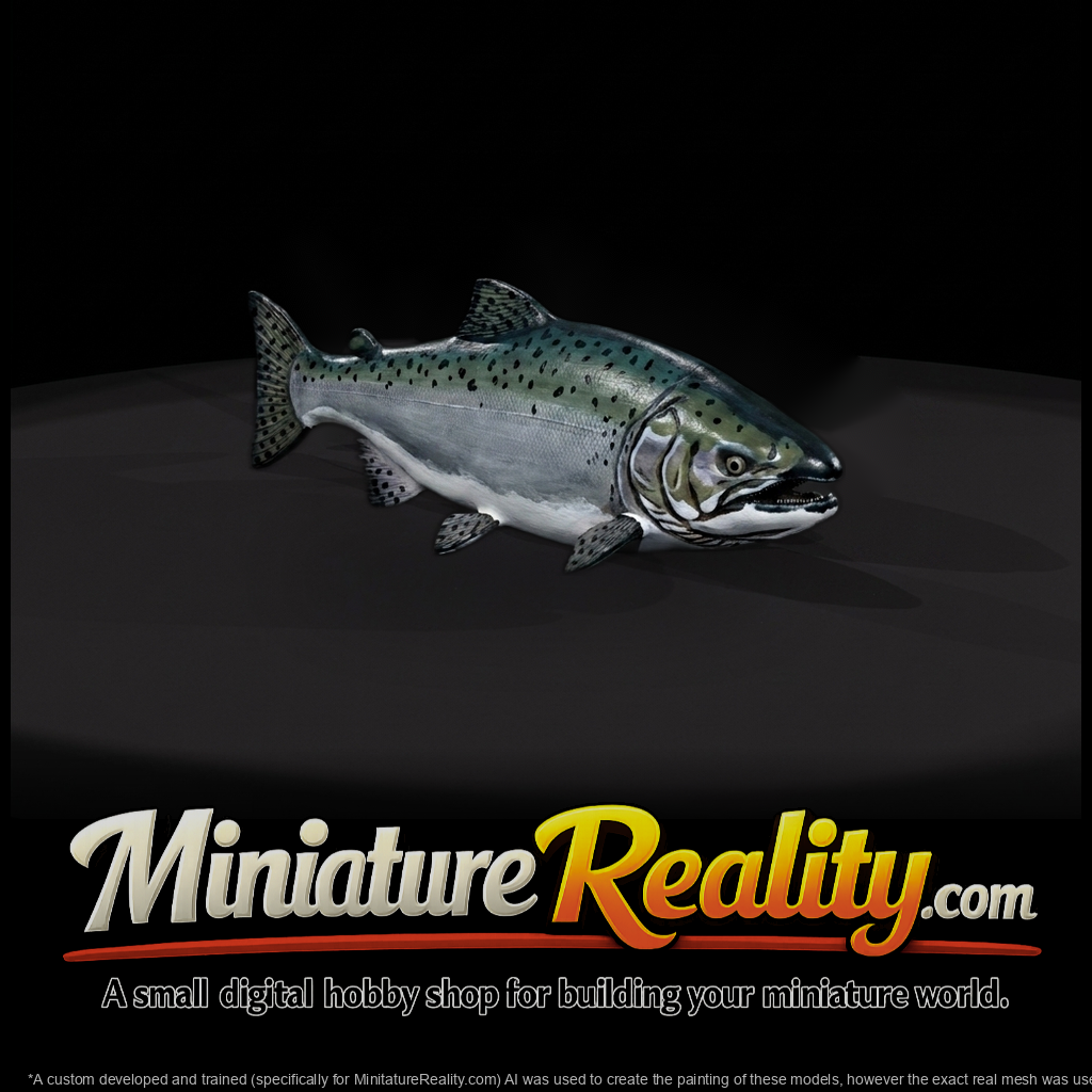 Chinook Salmon Fish & Display