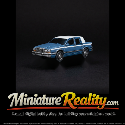 Classic 4-Door Sedan (HO 1:87) for Dioramas & Train Layouts