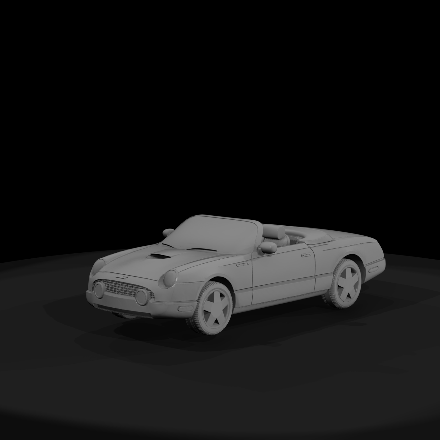 Classic Convertible Roadster for Diorama