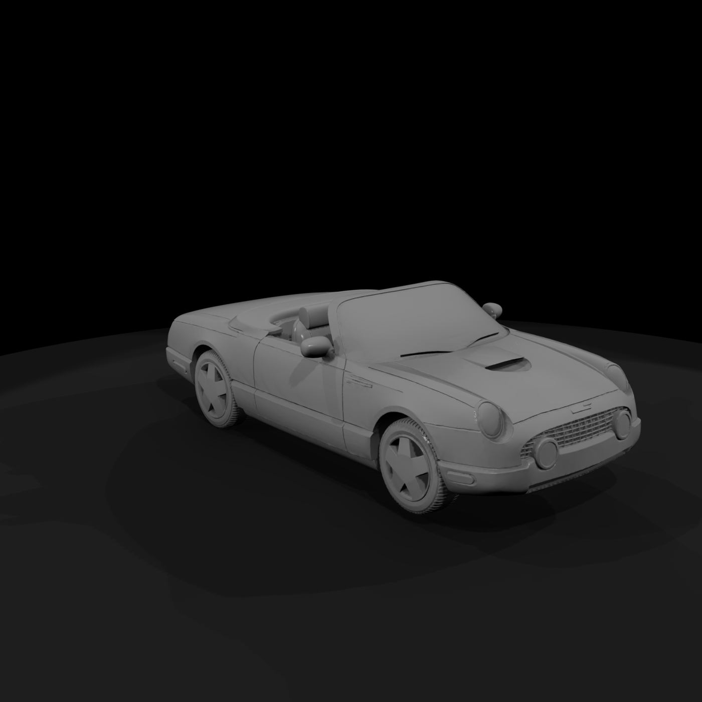 Classic Convertible Roadster for Diorama