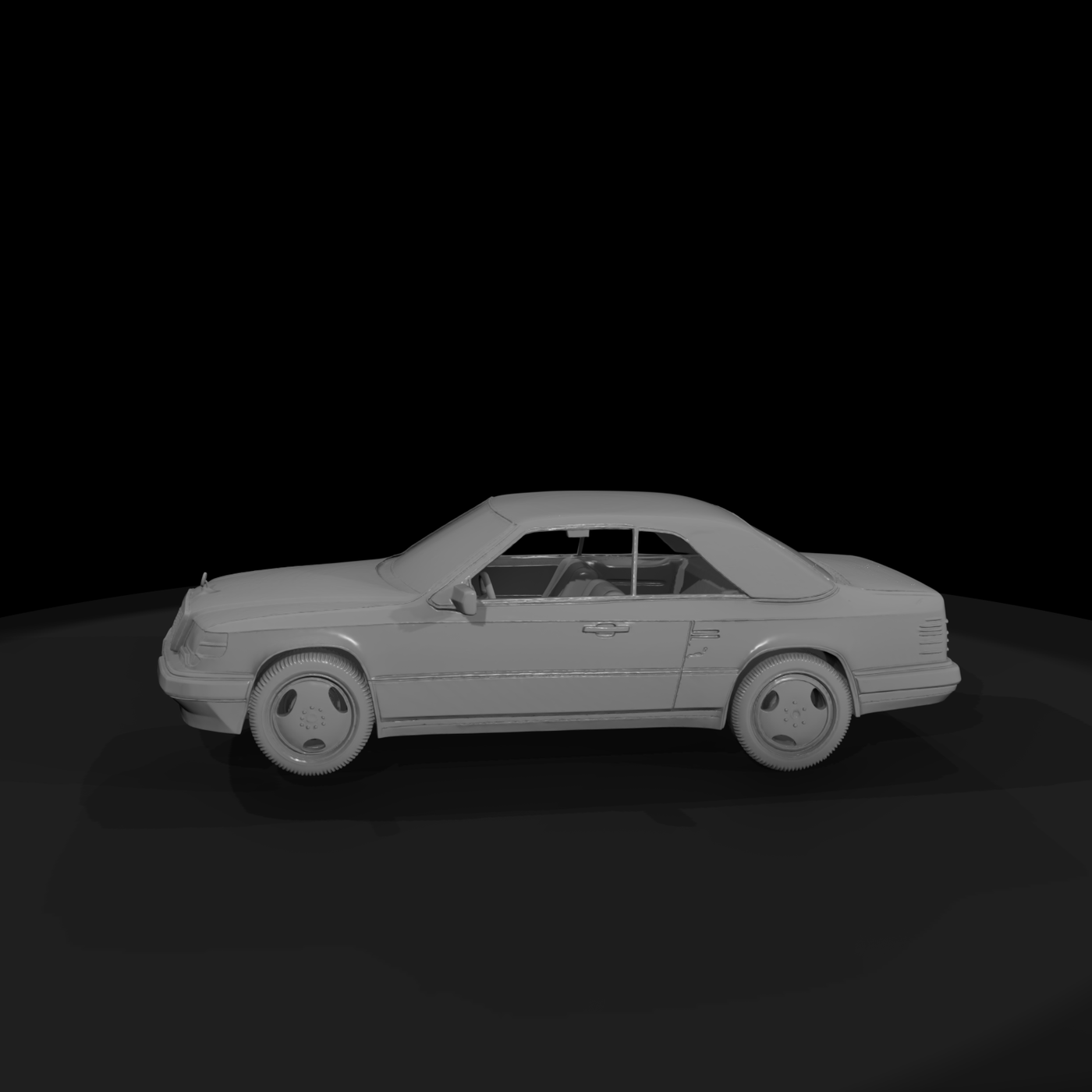 Classic Mercedes-Style Convertible for Dioramas