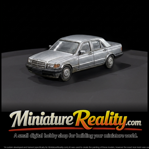 Classic Mercedes-Style Sedan for HO Dioramas & Model Railroa
