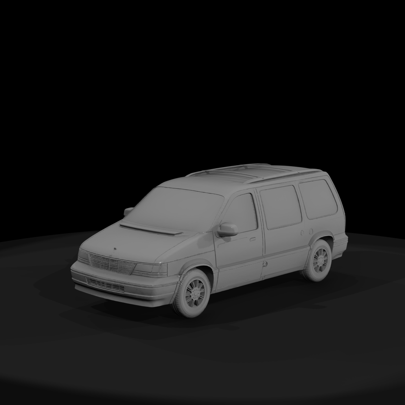 Classic Minivan HO 1:87 - For Dioramas & Model Railways