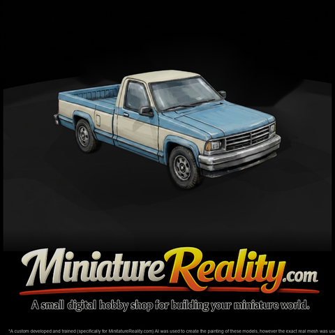 Classic Regular-Cab Pickup Truck for Dioramas (HO 1:87)