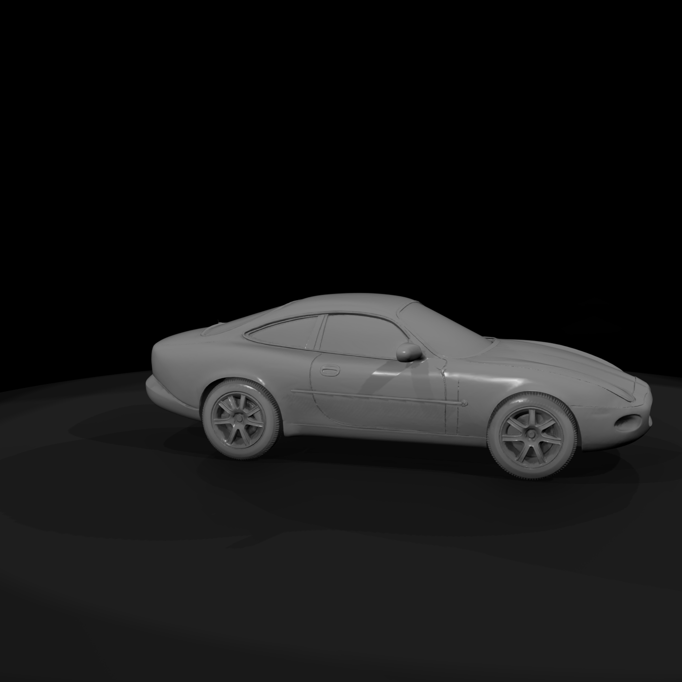 Classic Sports Coupe — Diorama & Model Rail