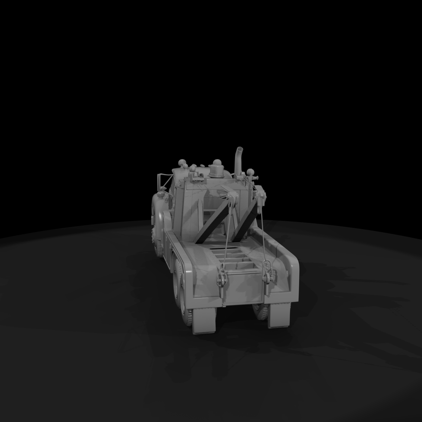 Classic Tow Truck Wrecker for HO Scale Dioramas