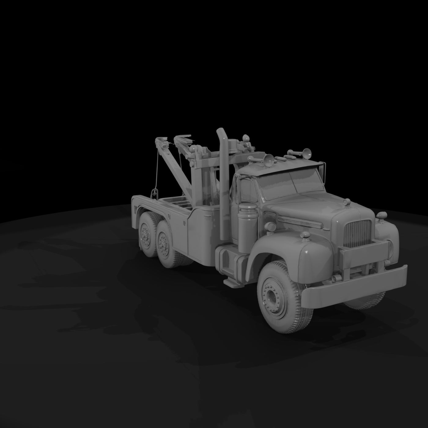 Classic Tow Truck Wrecker for HO Scale Dioramas