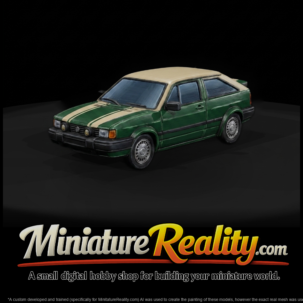 Classic Volkswagen-style Compact Car
