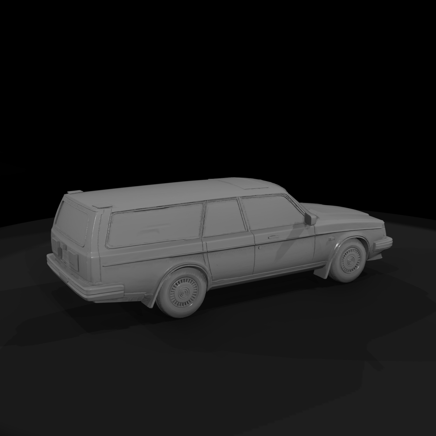 Classic Volvo-Style Station Wagon for Layouts