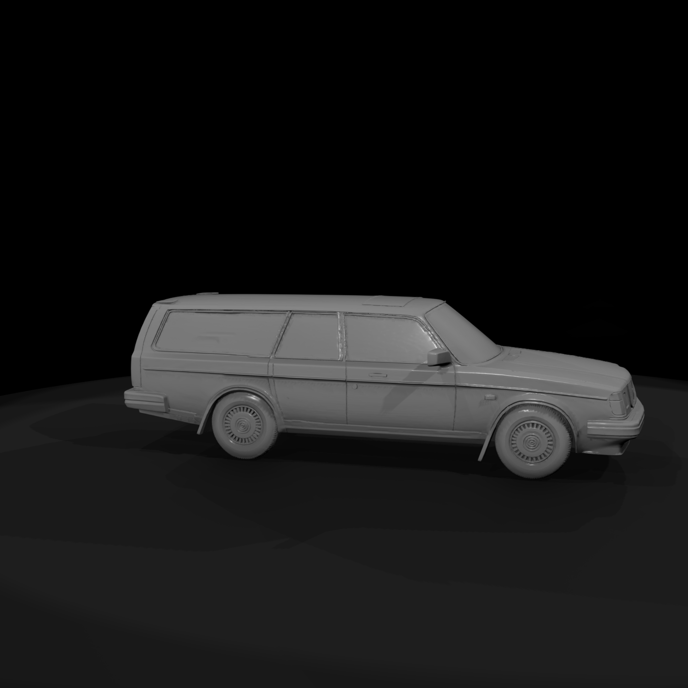Classic Volvo-Style Station Wagon for Layouts