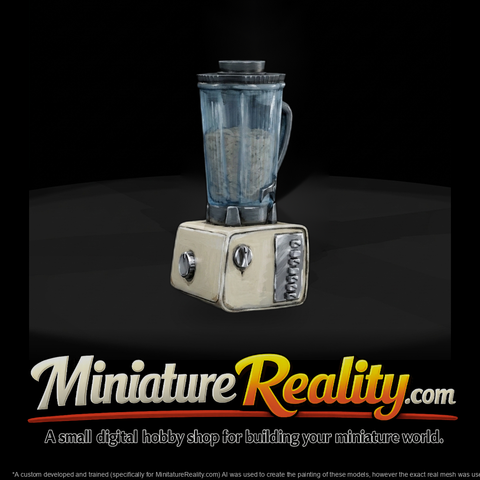 Countertop blender prop for dioramas and layouts