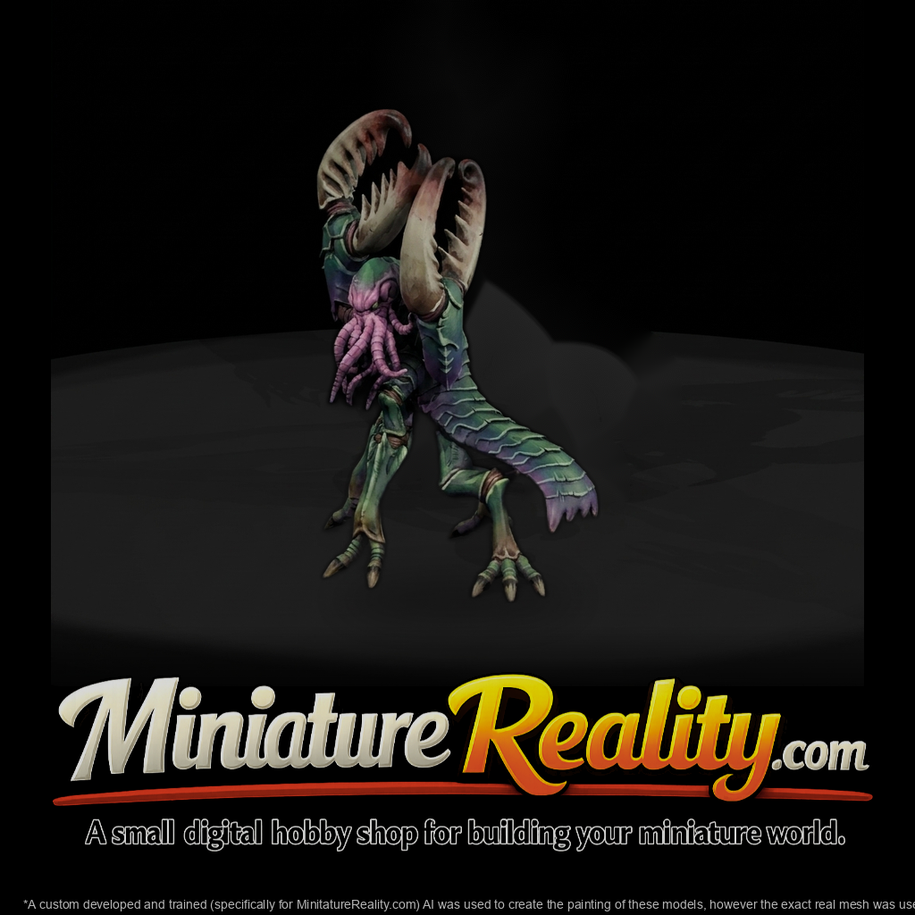 Crab‑Cthulhu Hybrid Fantasy Miniature