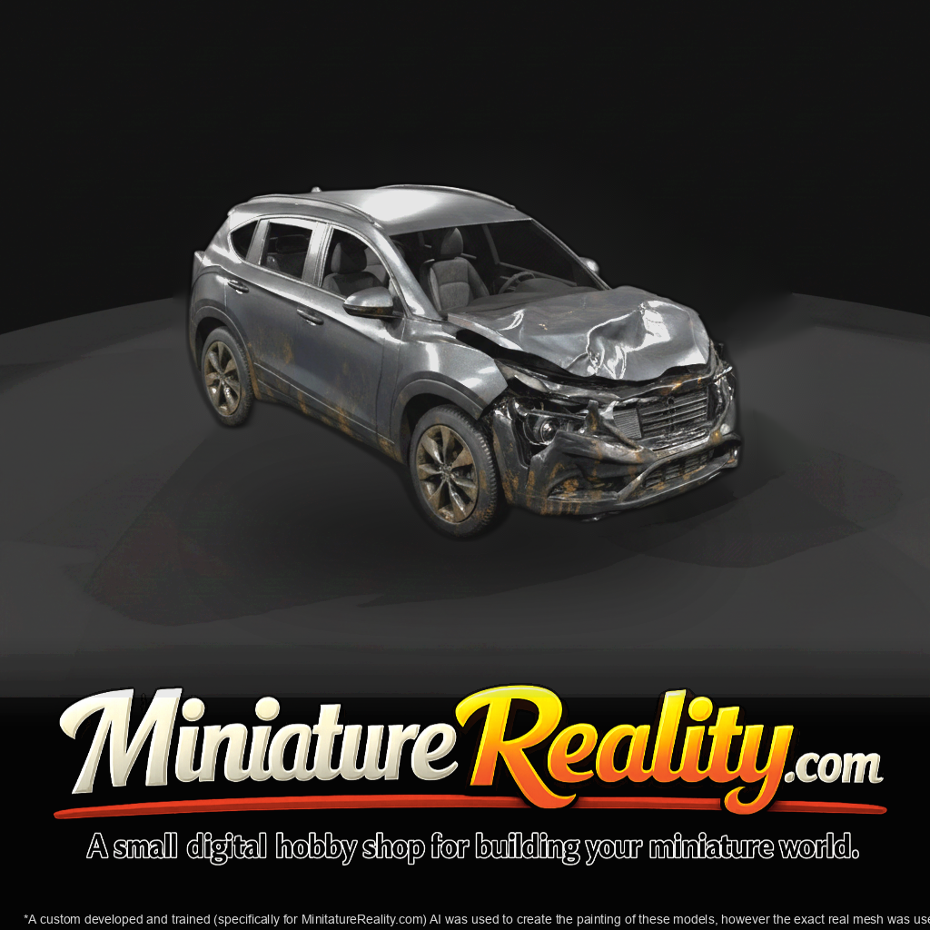 Crossover (2010s-2020s) — damaged modern vehicle
