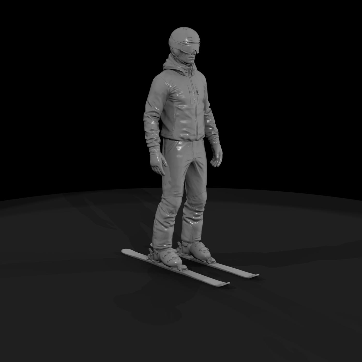Downhill Skier Figure