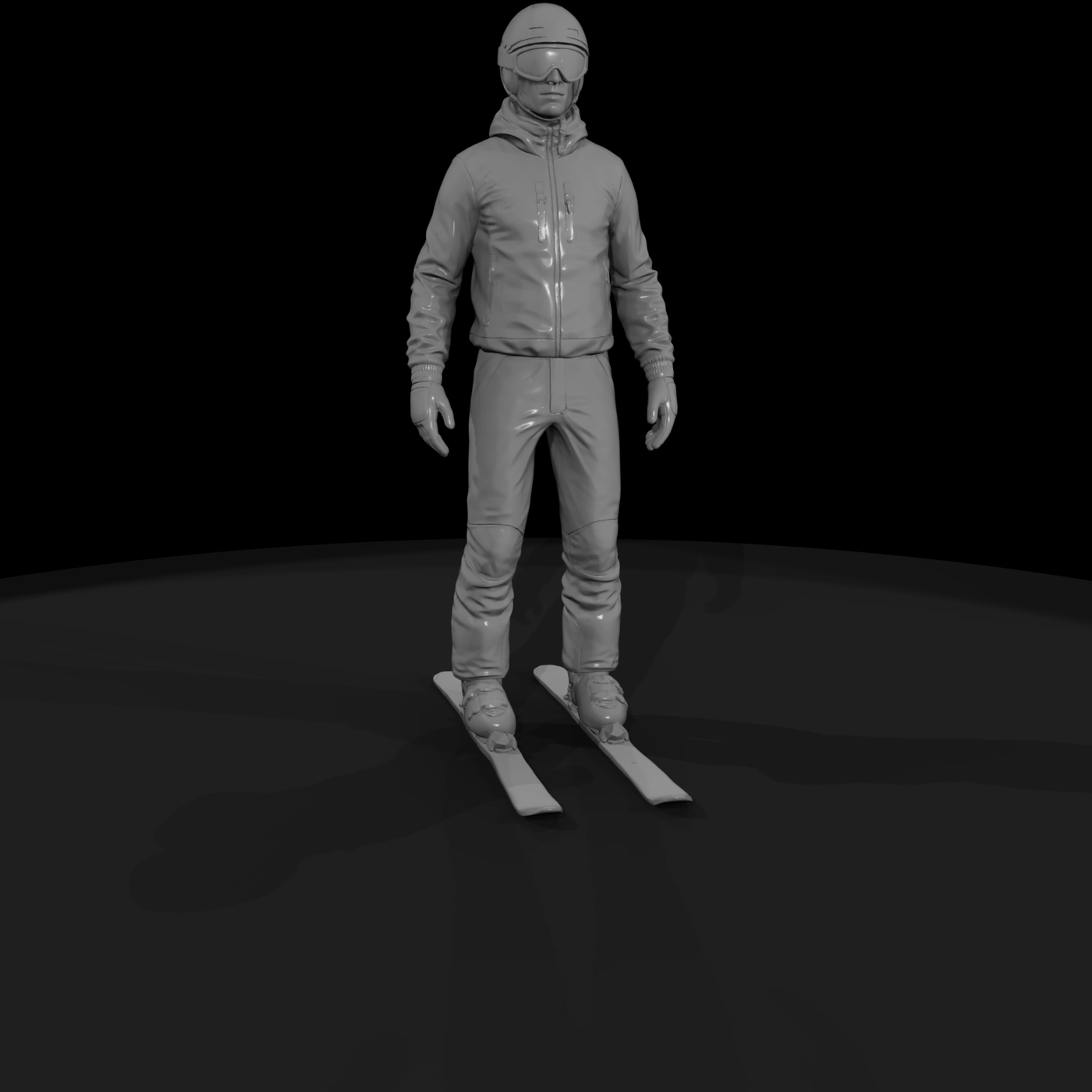 Downhill Skier Figure