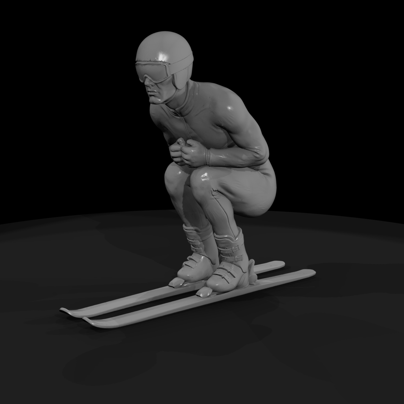 Downhill Skier Figure