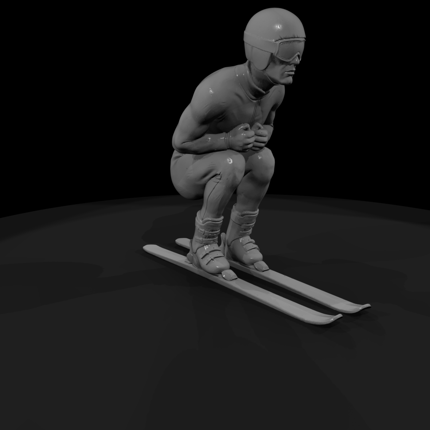 Downhill Skier Figure