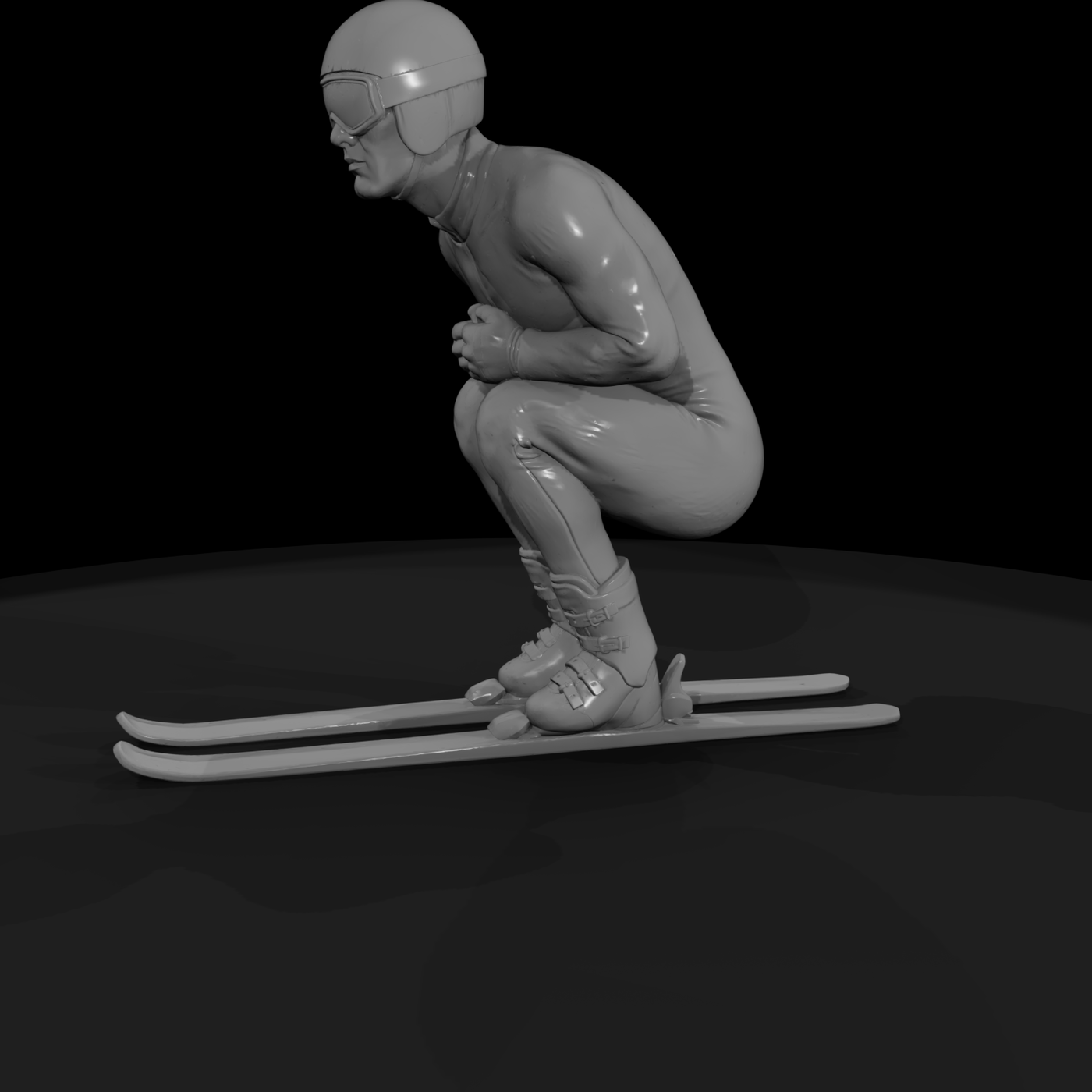 Downhill Skier Figure