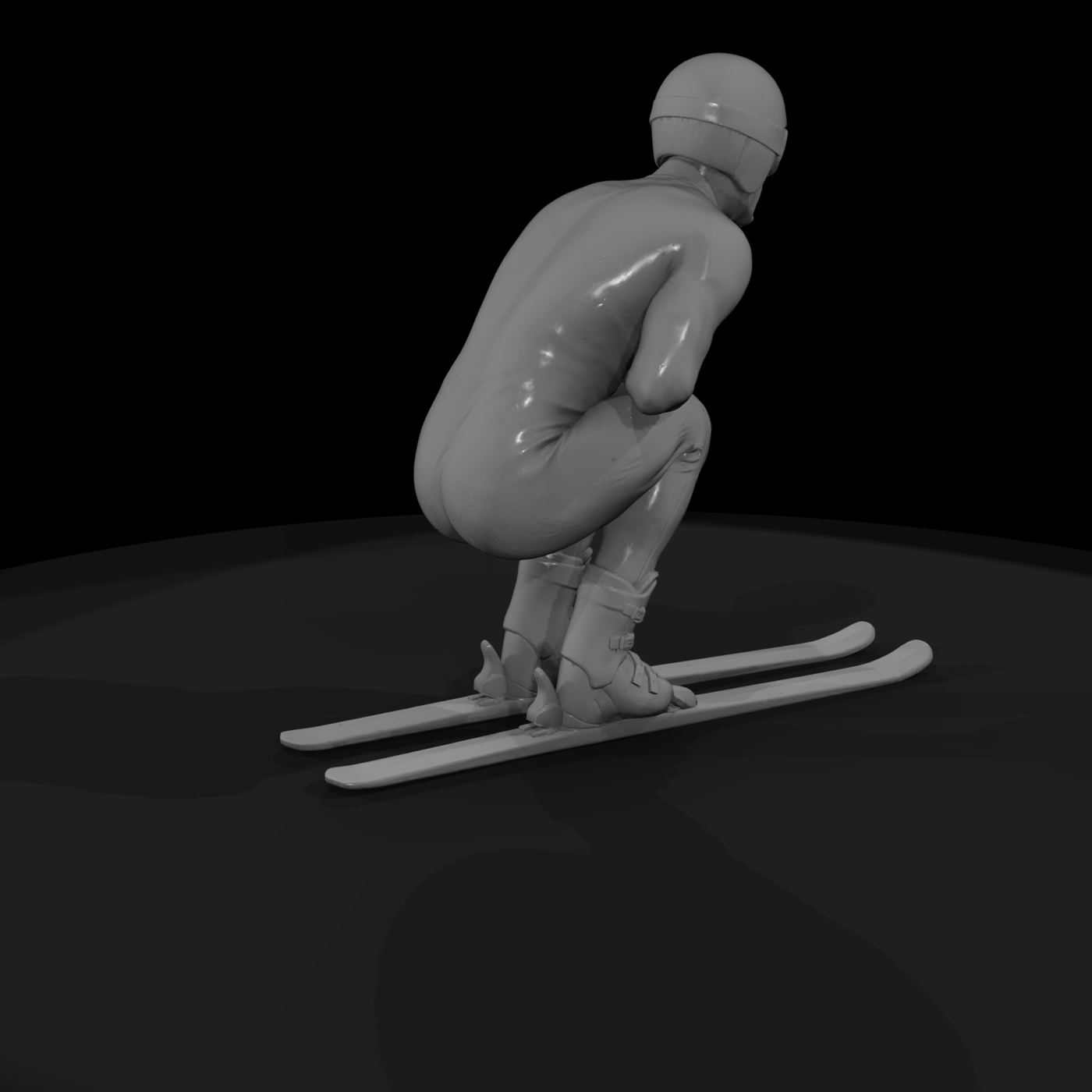 Downhill Skier Figure