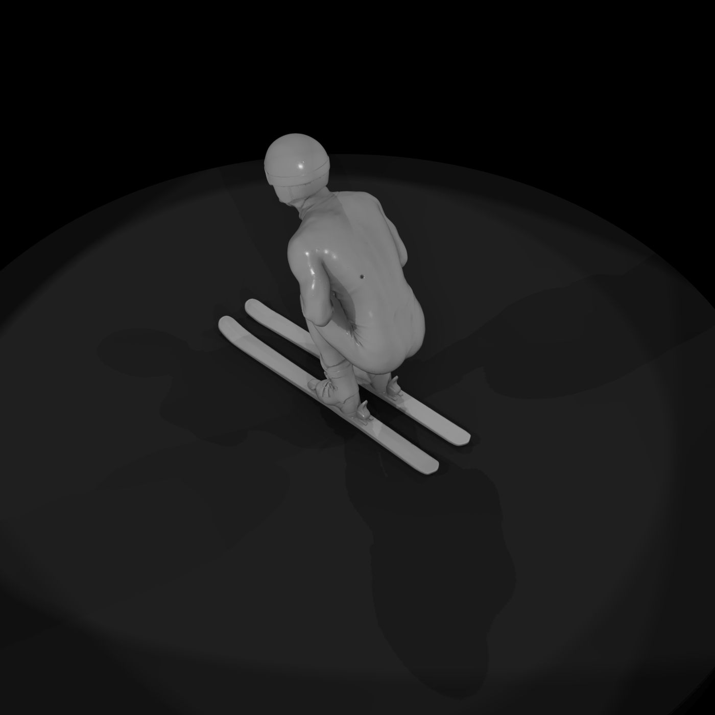 Downhill Skier Figure