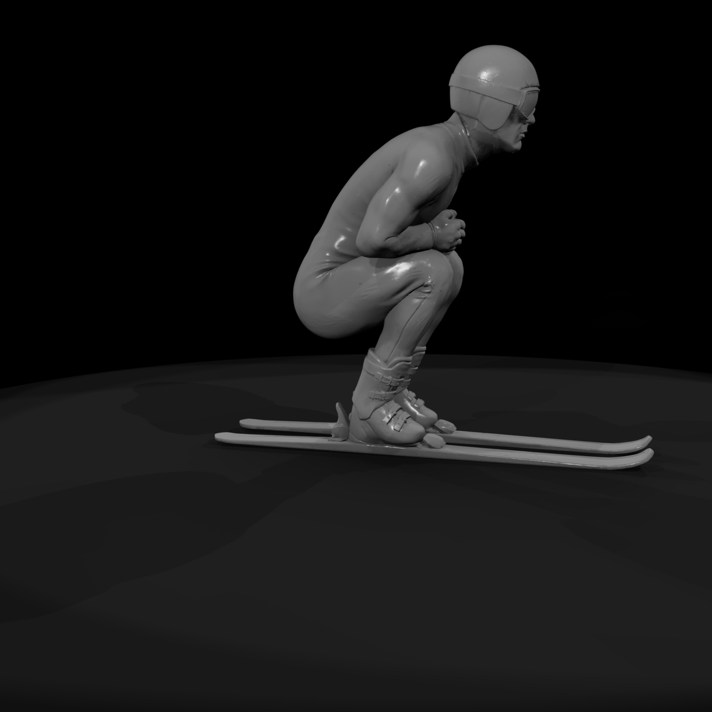 Downhill Skier Figure