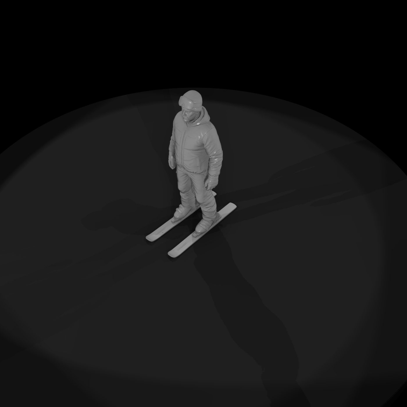 Downhill Skier Figure