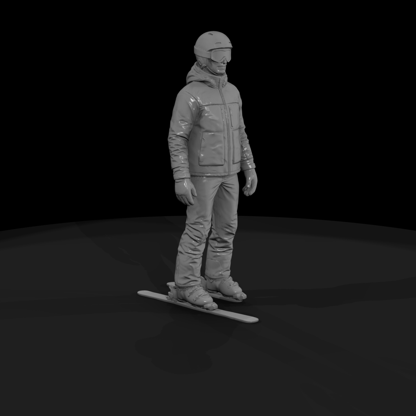 Downhill Skier Figure
