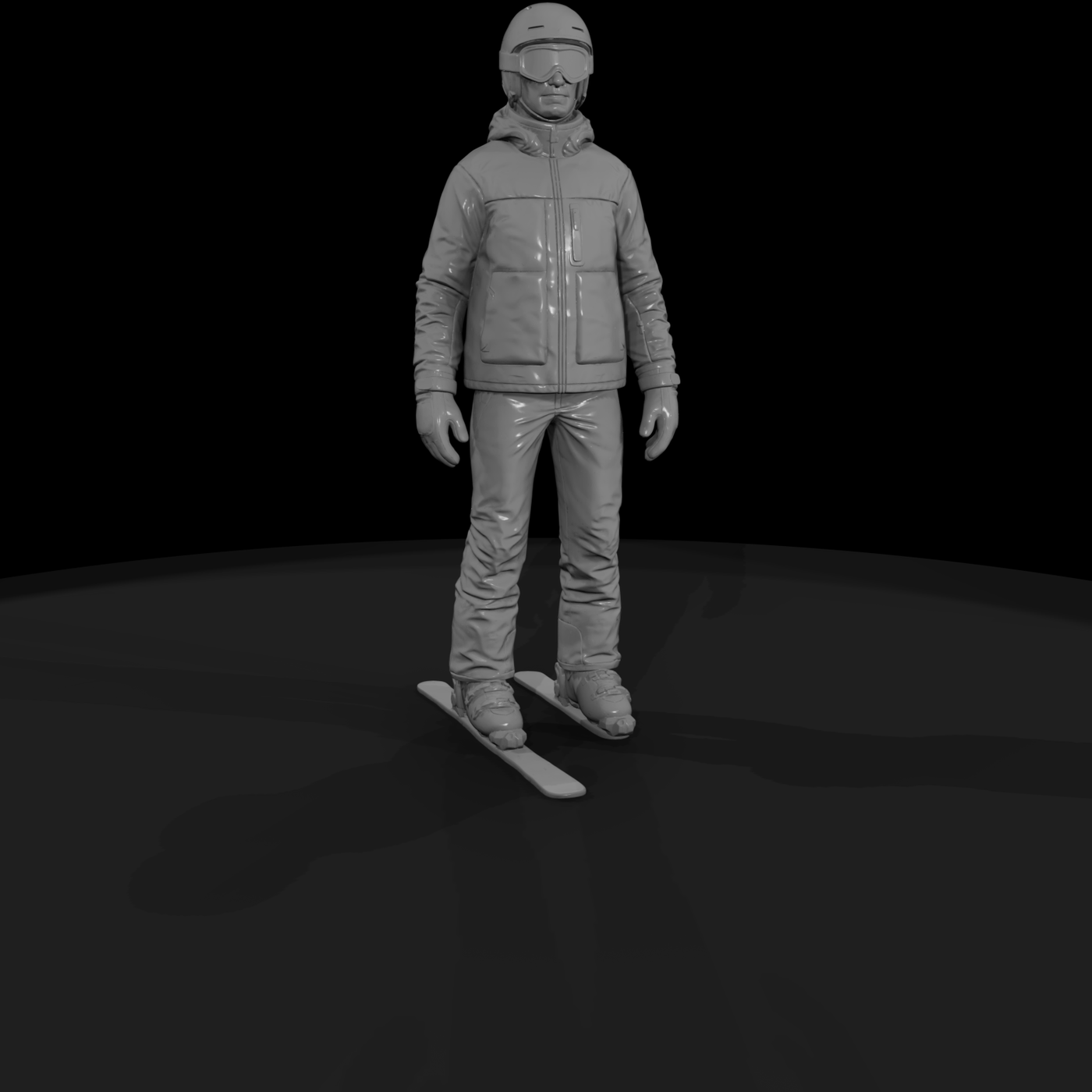 Downhill Skier Figure