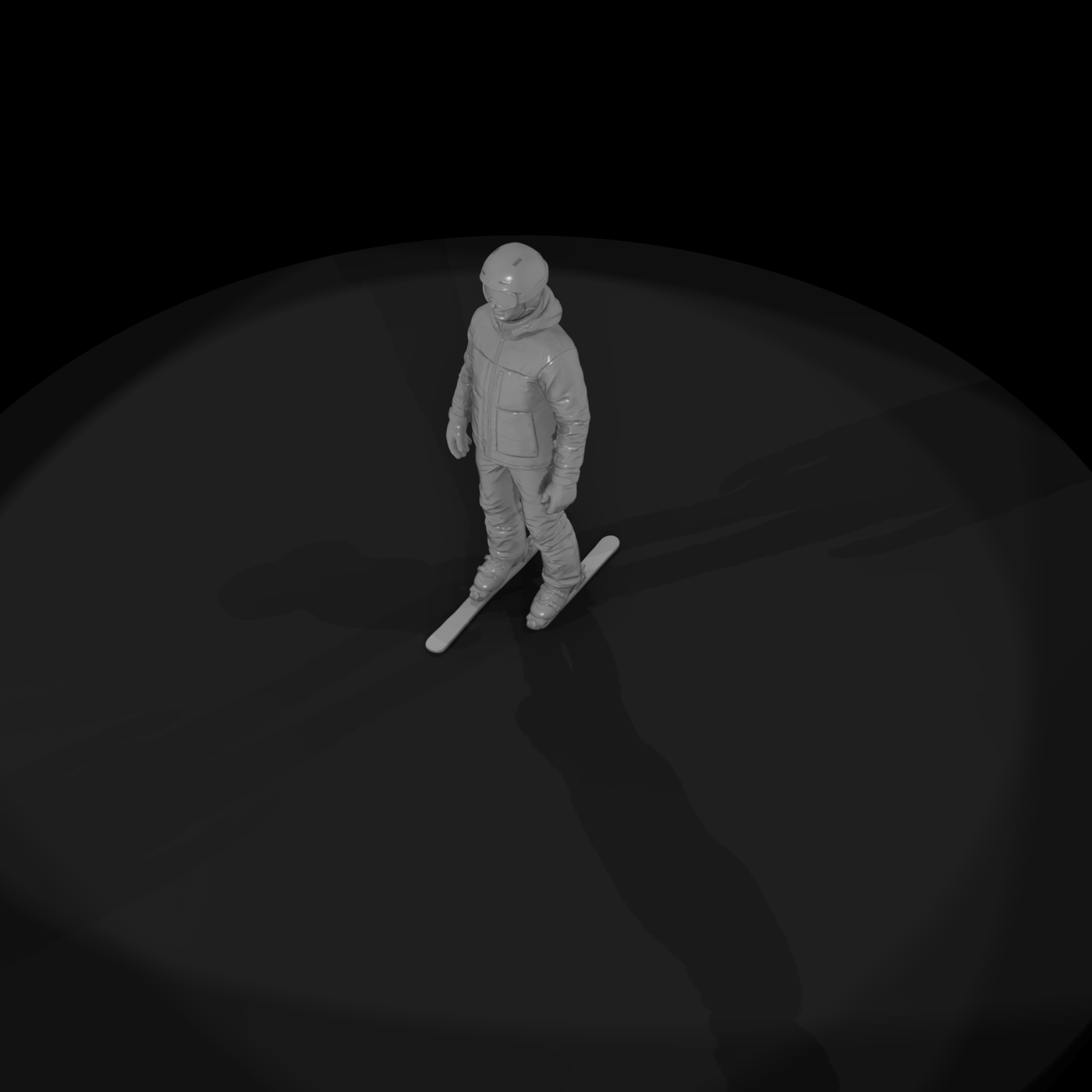 Downhill Skier Figure