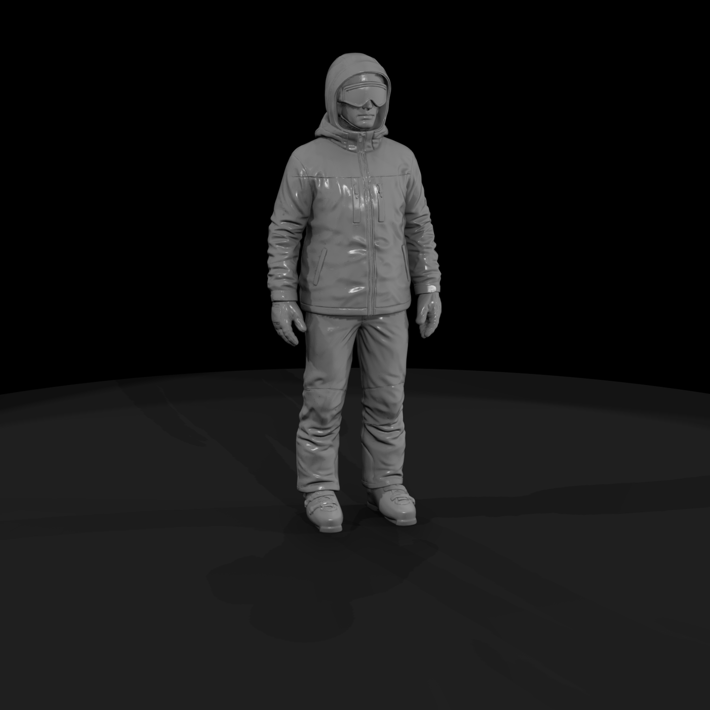 Downhill Skier Figure