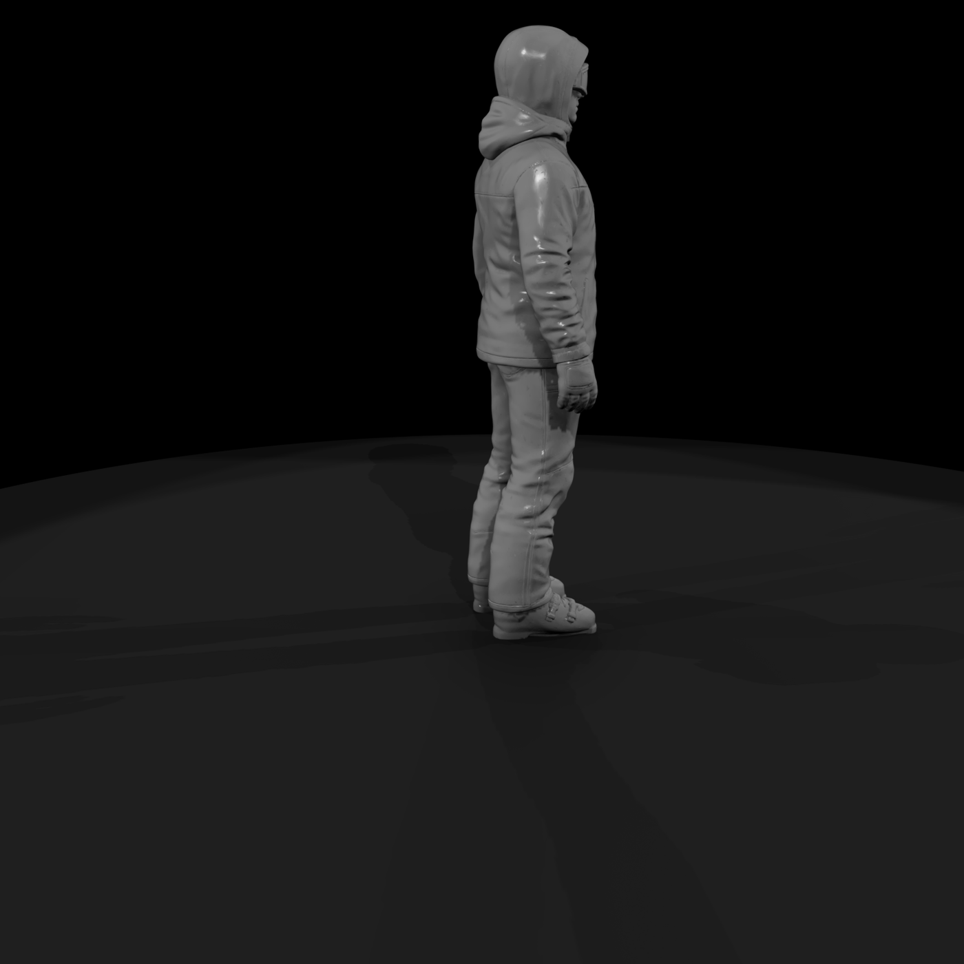 Downhill Skier Figure