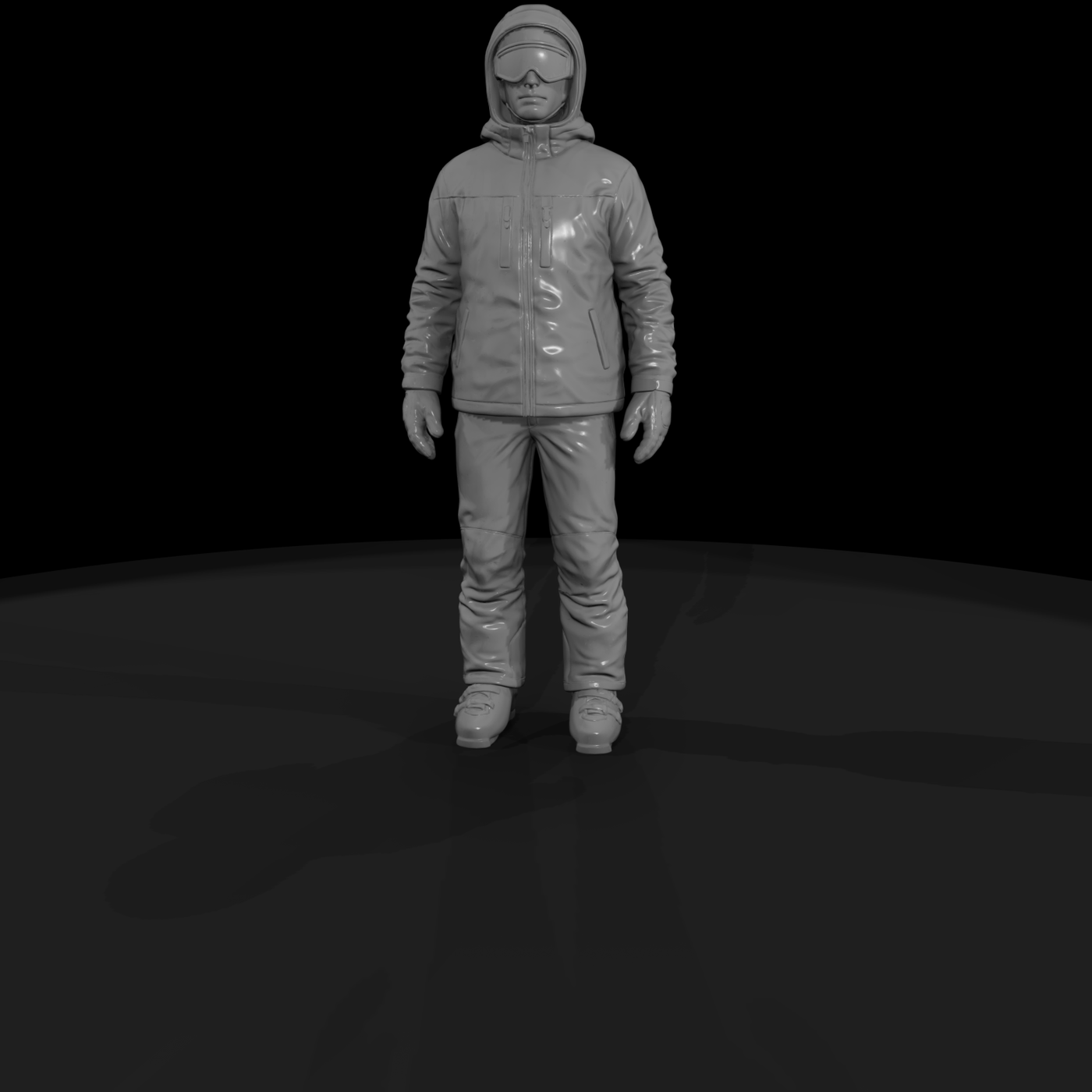 Downhill Skier Figure