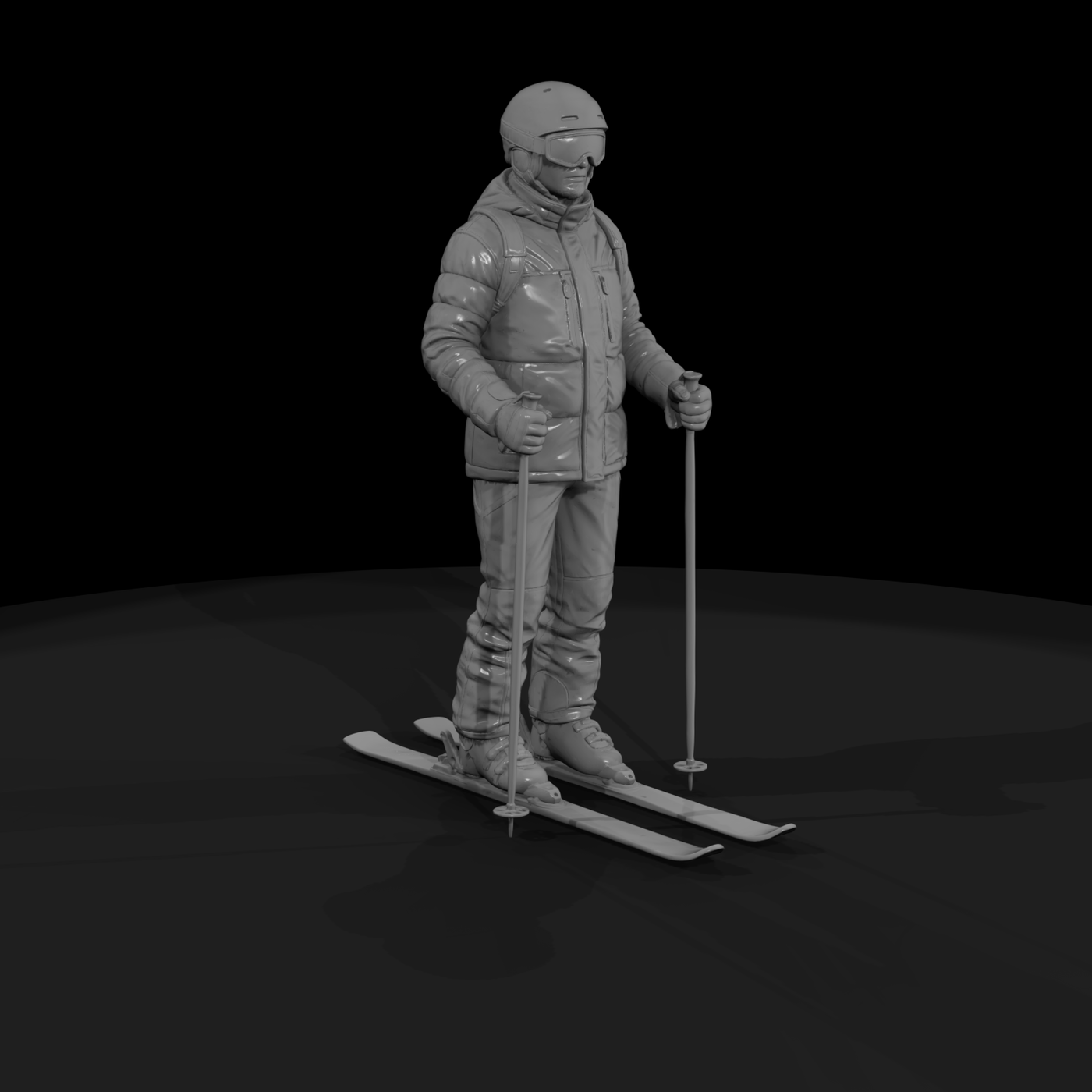 Downhill Skier Figure