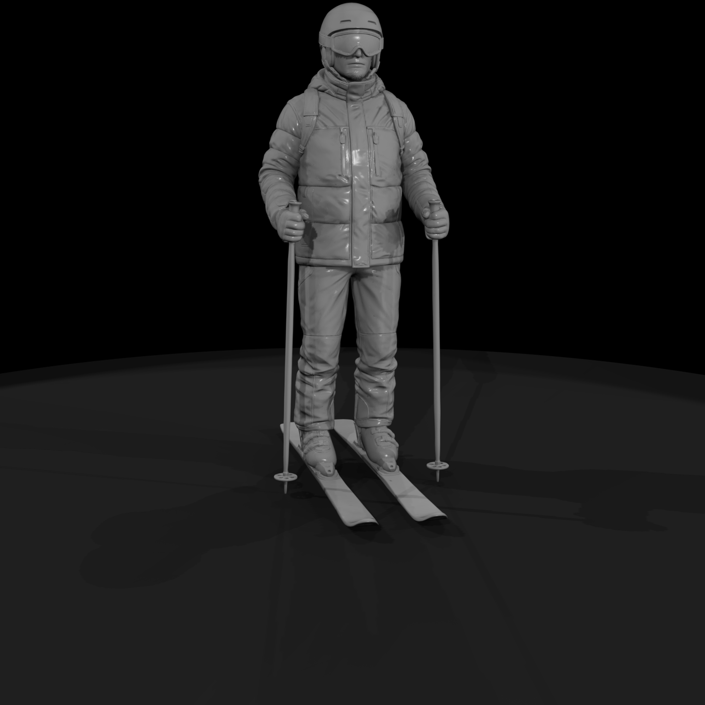 Downhill Skier Figure