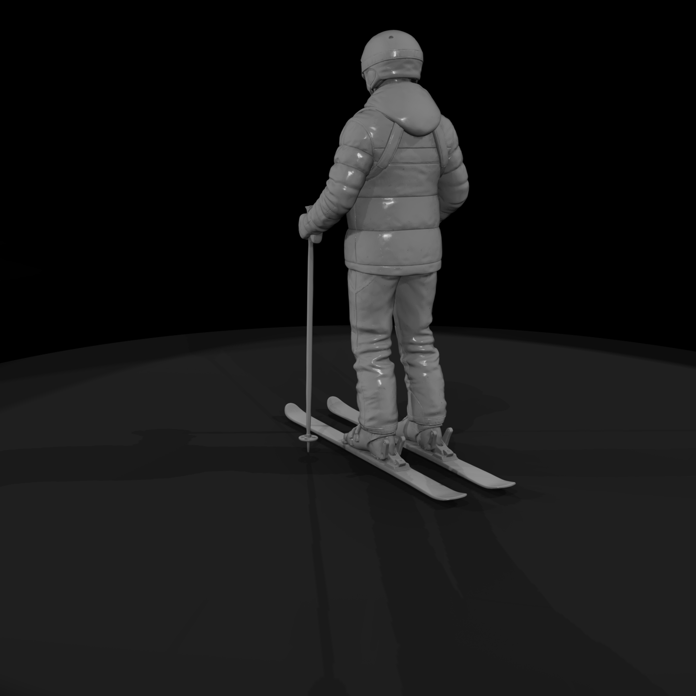 Downhill Skier Figure