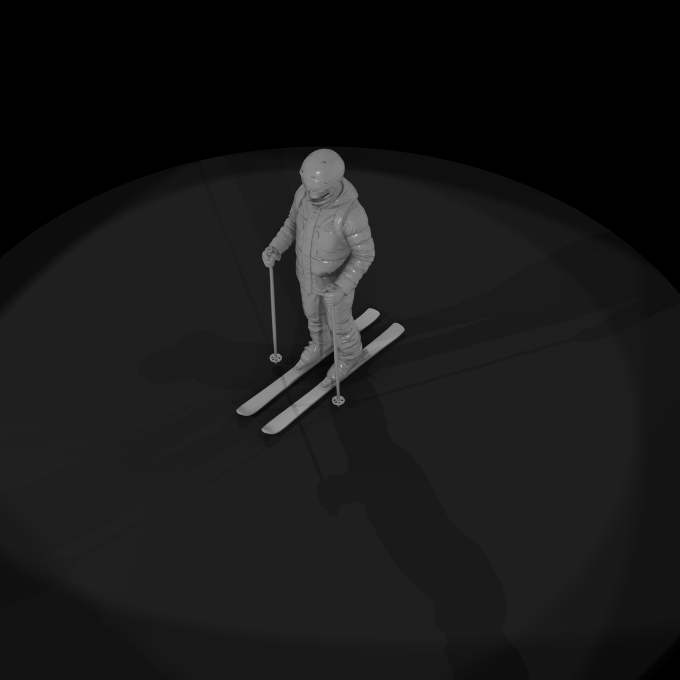 Downhill Skier Figure